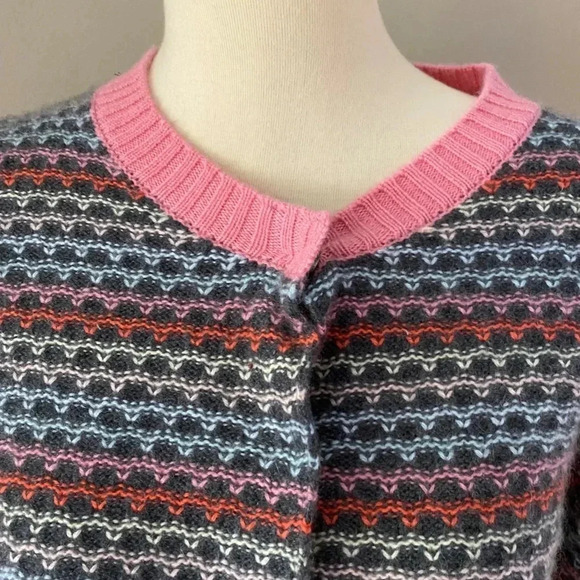 Anthropologie  Eastmade Striped Cashmere Cardigan - Picture 7 of 11